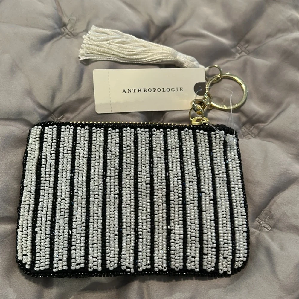 Anthropologie beaded coin purse